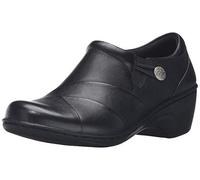 Clarks Channing ANN, Mocasín sin Cordones Mujer, Piel Negra, 42.5 EU