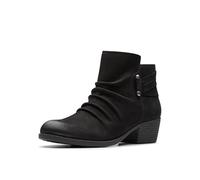Clarks Charlten RosaBotines para mujer, negro, nobuck, 42.5 EU