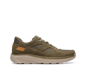 Clarks Chartlite TorSneaker para Hombre, Dark Olive Combi, 10 UK Narrow