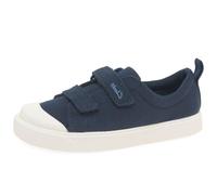 Clarks City Bright T, Zapatillas Unisex niños, Azul Azul Navy Canvas Navy Canvas, 22.5 EU