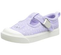 Clarks City Dance T., Zapatillas Niñas, Morado (Lila Canvas), 21 EU Ancho