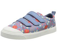 Clarks City Vibe K, Zapatillas Niñas, Azul Floral Blue, 33 EU