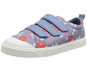Clarks City Vibe K, Zapatillas Niñas, Azul Floral Blue, 33 EU
