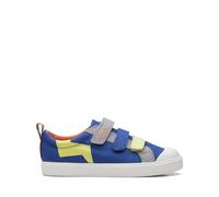 Clarks City Vibe K, Zapatillas Niños, Azul Brillante, 27 EU Ancho