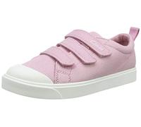 Clarks City Vibe K, Zapatillas Niños, Rosa Pink Canvas, 34 EU