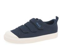 Clarks City Vibe K, Zapatillas Unisex niños, Azul (Azul Navy Canvas Navy Canvas), 29.5 EU