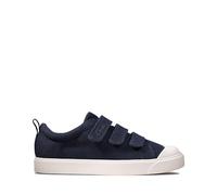 Clarks City Vibe K, Zapatillas Unisex niños, Azul (Azul Navy Canvas Navy Canvas), 30 EU