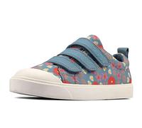 Clarks City Vibe, Zapatillas Unisex niños, Multicolor#10 (Blue Floral Canvas F), 30 EU