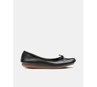 Clarks Clarks - Bailarinas Freckle Ice de mujer en cuero con suela TR. Negro Talla 37