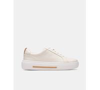 Clarks Clarks - Zapatillas Hollyhock Walk de mujer tipo casco bajas piel. Blanco Talla 38