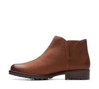 Clarks Clarkwell Demi Chukka - Botas para mujer, Lea marrón oscuro, 35.5 EU