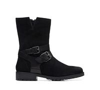 Clarks Clarkwell Mid, Botas de Moda Mujer, Black Wlined Lea, 35.5 EU