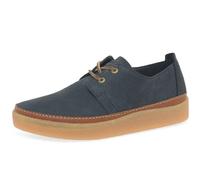 Clarks Clarkwood Low, Zapatos de Cordones Unisex Adulto, Navy Nubuck, 43 EU