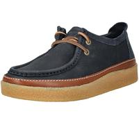 Clarks - Clarkwood Moc, Derby de los Hombres, Navy Nubuck,
