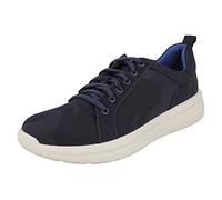 Clarks CloudSteppers Ezera Lace - Zapatillas ligeras para mujer, tela azul marino oscuro, talla 5D, talla 38 de EE. UU