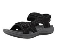 Clarks Mira Bay, Sandalia Mujer, Negro, 39 EU