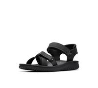 Clarks Collection Sandals, Wesley Shore, Black Leather, 10 (Men)