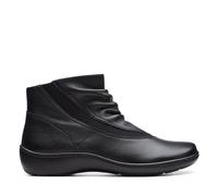 Clarks Cora Derby, Botas de Moda Mujer, Piel Negra, 37 EU
