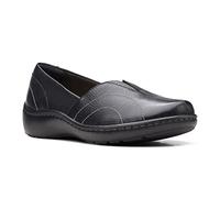 Clarks Cora Meadow, Mocasín Mujer, Cuero Negro, 41.5 EU