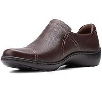 Clarks Cora Poppy - Zapatos Bajos para Mujer, marrón Oscuro, 39 EU X-Weit