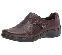 clarks Cora Poppy - Zapatos para Mujer, Talla 3.5 de Reino Unido, Color marrón Oscuro, Marrón Oscuro Tumbled, 36 EU