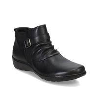 Clarks Cora Rouched, Botas Cortas al Tobillo Mujer, Piel Negra, 43 EU