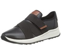 Clarks Correa Dashlite, Zapatillas Mujer, Piel Negra, 39 EU