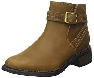 Clarks Correa Maye, Chelsea Barco Mujer, Dark Tan Lea, 36 EU