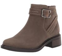 Clarks Correa Maye para Mujer, Gris Pardo Oscuro Cuero, 36 EU