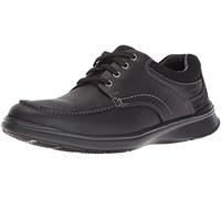 Clarks Cotrell Edge, Oxford Hombre, Negro Black Oily Leather, 44 EU