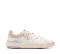 Clarks Courtlite2 Run, Oxford Unisex Adulto, White Leather, 42 EU