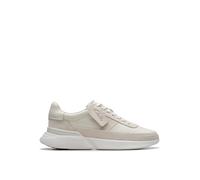 Clarks - Craft Pace, de los Hombres, White Leather,
