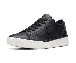 Clarks Craftcup Walk, Zapatillas Mujer, Piel Negra, 36 EU