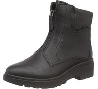 Clarks Cremallera Calla, Botas de Moda Mujer, Piel Negra, 40 EU