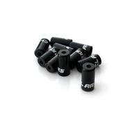 Clarks Cycle Systems Alloy Gear Cable Outer End Ferrules Casquillos, Negro, 4.3mm