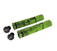 Clarks Cycle Systems C132 - Puños de Goma para Manillar, Color Verde/Negro, 168 mm