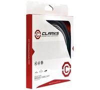 Clarks Cycle Systems - Kit de cables de freno interior y exterior galvanizado para carretera/MTB, color negro, delantero y trasero
