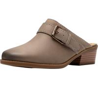 Clarks Danyelle Mist Mule para mujer, Cuero Gris Topo Claro, 38.5 EU