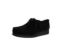 Clarks de los hombres Zapatos de gamuza Wallabee Evo, Negro