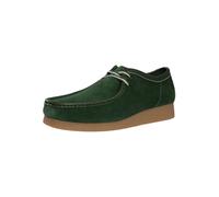 Clarks de los hombres Zapatos de gamuza Wallabee Evo, Verde