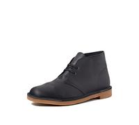 Clarks Desert Boot Bushacre 3, Botas Hombre, Negro (Black Leather), 45 EU