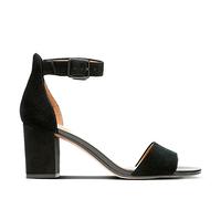 Clarks Deva Mae, Zapatos Mujer, Black Suede, 39 EU