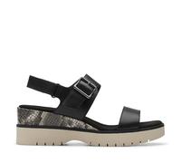 Clarks Diaz Rose para mujer, piel combinado negro., 10