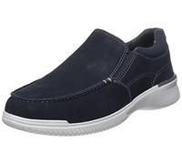 Clarks Donaway Free, Mocasín Hombre, Navy Waxy, 42.5 EU Ancho
