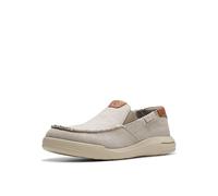 Clarks Driftlite Step, Mocasín Hombre, Gris Claro Combi, 41 EU