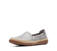 Clarks Elaina Rubí, Mocasín Mujer, Gris, 38.5 EU Ancho