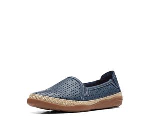 Clarks Elaina Ruby, Mocasín Mujer, Cuero Azul Marino, 35.5 EU