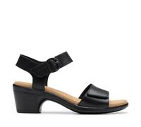 Clarks Emily 2 Amanda para mujer, Cuero negro, 9.5 Wide
