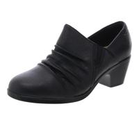 Clarks Emily2 Cove, Bomba Mujer, Cuero Negro, 44 EU