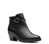 Clarks Emily2 Kaylie, Botas Cortas al Tobillo Mujer, Piel Negra, 40 EU